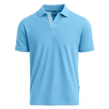Playera polo Bibo Dry color Celeste