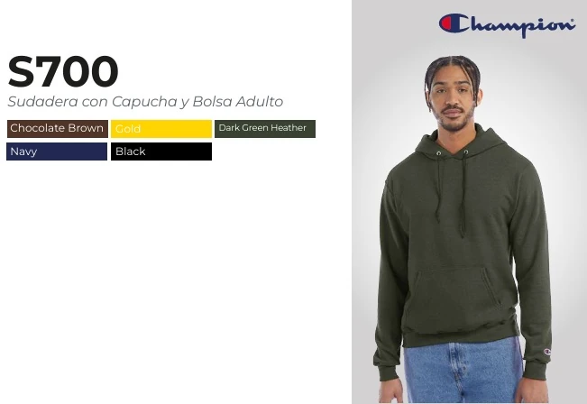 Sudadera Champion 50/50 con capucha y bolsa